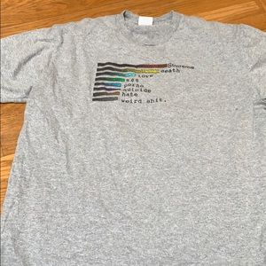 Supreme heather grey chart tee